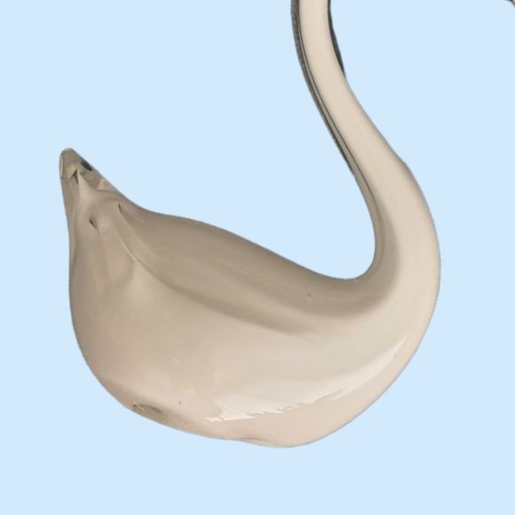 Vintage Murano Art Glass Clean Swan Bird Figurine - Picture 4 of 5